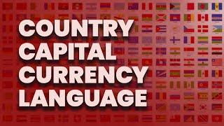 Country Capital Currency Language | All Countries | GK 2020