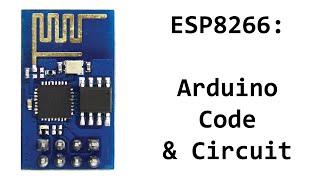 ESP8266 Arduino Code and Circuit/Schematic for Sending Commands