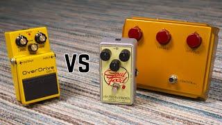 Boss OD-3 vs Klon Pedals - Ceriatone Centura & EHX Soul Food