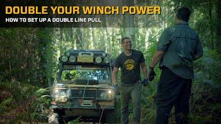 Double Your Winch Pull Power : How to Set Up a Double Line Pull