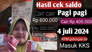 PKH hari ini,Cek saldo PKH  & BPNT 4 & mitigasi resiko pangan pagi hasilnya? 4 juli2024