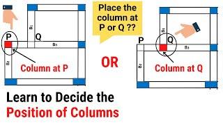 Learn to decide the position of Columns in a column layout | Structural planning | Civil Tutor