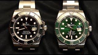 Rolex Submariner Black vs Green - Hulk - 116610LN vs 116610LV | Hafiz J Mehmood