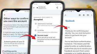 Fix Facebook Not sending a Recovery Email after Submitting my ID identity Approval 2FA Problem
