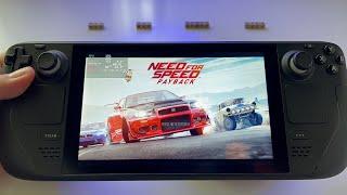 NFS Need For Speed Payback - Deluxe Edition - Steam Deck handheld gameplay