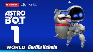 Astro Bot Gameplay Walkthrough World 1 - Gorilla Nebula (Playstation 5)