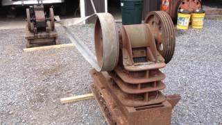 Antique Hit Miss Engine and Rock Crusher Bangor pa