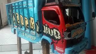 Kediri hitz,,,decal stiker truk miniatur