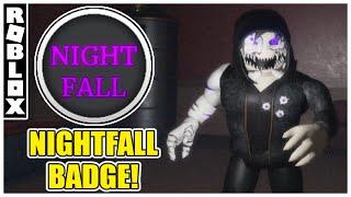 How to get "NIGHTFALL" Badge + NIGHTFALL SLASHER in SURVIVE THE NIGHT! [ROBLOX]