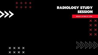 Livestreaming my radiology study session