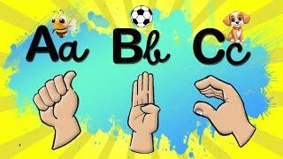 Alfabeto em LIBRAS (Língua Brasileira de Sinais)  -  para Crianças