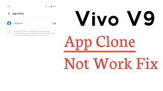 Vivo V9 App Clone Not Working Problem Solve