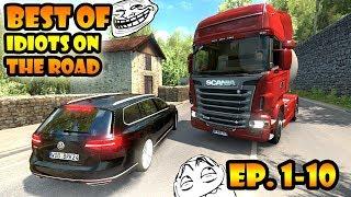  BEST OF Idiots on the road - ETS2MP - Ep. 1-10 | Tony 747 - Best moments