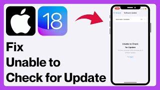 How to FIX “Unable to Check For Update” Error on iPhone - iPad (2024)