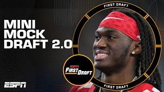 Mini Mock: Mel Kiper Jr. and Field Yates analyze picks 1-12 of the 2024 NFL draft | First Draft 