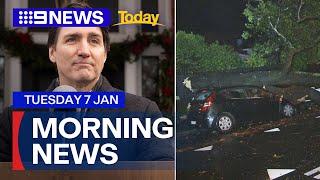 Justin Trudeau steps down; Heatwave ends with heavy rain in Sydney | 9 News Australia