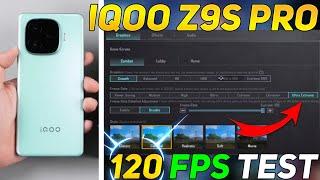 IQOO Z9S PRO 5G PUBG 120 FPS TEST | SD 7 GEN 3 PROCESSOR 