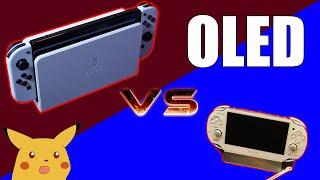 Let's compare the OLED Switch to the OLED PSVita!