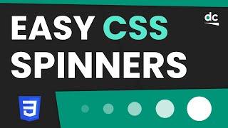Easy CSS Only Circle Loading Spinners Tutorial