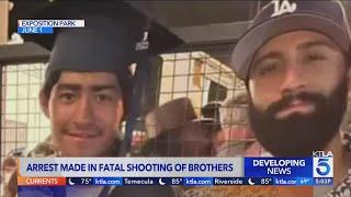 Arrest made in fatal shooting of two brothers