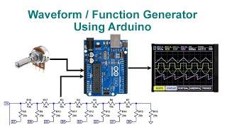 Waveform / Function Generator Using Arduino With Code and Circuit || Proteus Simulation