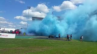 Mopar Dodge truck Burnout gender reveal gone wrong