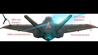 Atomrc dolphin black 40km out long range flight 102km travelled distance