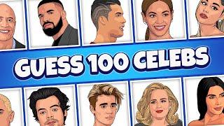 Guess 100 Celebs | Hard Celeb Quiz | Celeb Quiz 2023