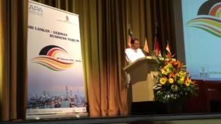 Pres Sirisena addresses Sri Lanka - German Business Forum Berlin 18/2/16