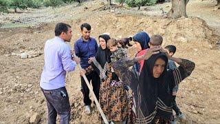 Evicting Ashraf and his children from their own land and displacing them by the land buyer