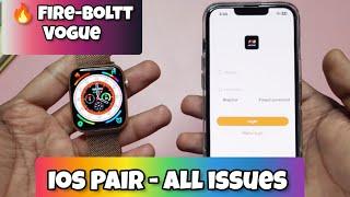 Fire-boltt Vogue | All issues resolved | Tips & Tricks | ios pair | battery drain issue