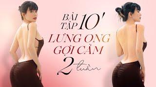 Bài tập giảm mỡ LƯNG & VAI tại nhà | Lưng ong GỢI CẢM sau 2 TUẦN   | SITA VLOG