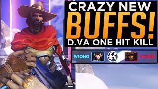 Overwatch: D.Va One Hit Kill! - Baptiste Heal Rework - Crazy BUFFS & NERFS!