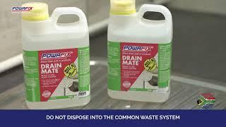 How to apply Powafix Drain Mate (Drain cleaner fluid)