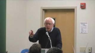 US Senator Bernie Sanders' speech at a 350 Vermont rally.