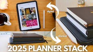 MY 2025 PLANNERS! comparing all of my current 2024 physical/digital planners to my new 2025 planners