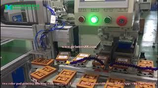 2 Color Pad Printing Machine For Plastic Shell Two Color Pad Printer with Unloading Robot