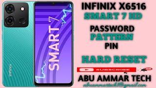 Infinix X6516 Unlock, Smart 7 HD Hard Reset, x6516 password Unlock