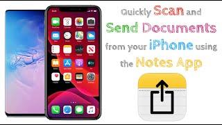 Use your iPhone (Notes app) to Scan and Email documents
