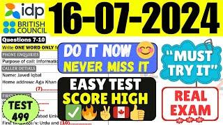 IELTS Listening Practice Test 2024 with Answers | 16.07.2024 | Test No - 499