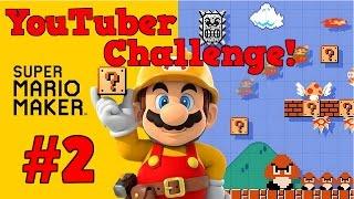 YouTuber Challenge  # 2  || Mario Maker 100 Mario