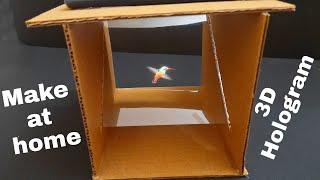 Make simple 3D hologram projector at home at very low cost