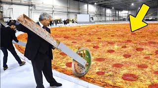 ELE FEZ ESSA PIZZA GIGANTE DE VERDADE DE 1000 METROS | Record Mundial