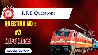 "Solving RRB Question-3: Study Tips for Success" | #easy #rrbquestions #easytrick #ntpc #2023ntpc