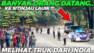 HEBOH., PAGI HARI INI !!! Banyak Orang Datang, Truk Trailer Dari India Akan Melintasi Sitinjau Lauik