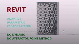 Revit Modelling adaptive parametric modelling façade design (changing window opening sizes)