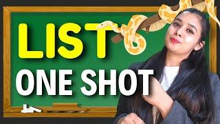 ONE Shot - Python LIST |  एक ही Class में खत्म | Complete NCERT chapter Python LIST | Lovejeet Arora