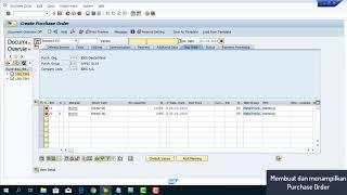 Tutorial Membuat Purchase Order pada SAP