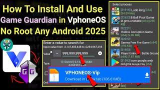 How To Install And Use Game Guardian in VphoneOS | Vphoneos Complete Setup All Android 2025