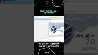 Resolve the BSOD caused by VirtualBox #linuxadmin#virtualbox #bsod #bluescreenofdeath  #linux